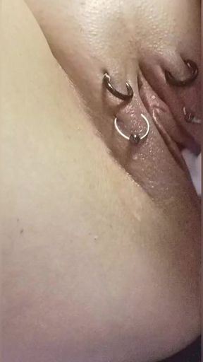 Key moment from &quot;SklavinS plays with her pierced Pussy&quot;
