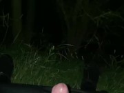 Outdoor Steamy Self-Pissing in Field
