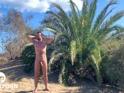 ...Tim Blesh wixxt sich in den Dünen von Maspalomas...