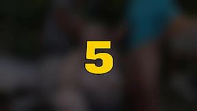 Kinky outdoor affair with mature blonde and two strangers