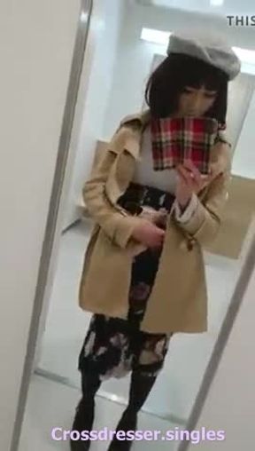 absolutely beautiful crossdresser cums handsfree 3