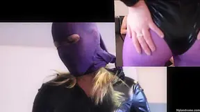 59 Purple Nylon Pantyhose Head And Legs Leotard - Sex Movies Featuring Sexy Tights