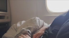 Airplane Solo Play: Orgasms, Business Class, Take Off