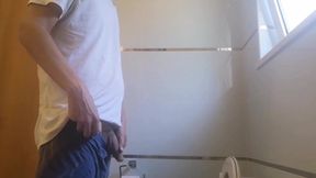 Hot Guy Caught Pissing and Jerking off
