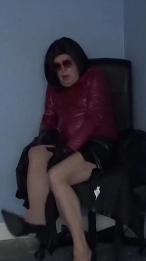 Playing in Leather and High Heels