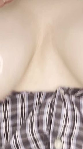 Oiled-up Tit Bouncing