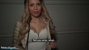 Public Agent Lost Spanish Babe Macarena Lewis Fucked in Garage