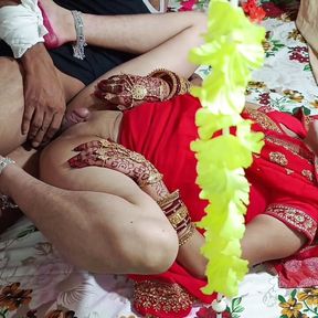 Suhagraat Indian New married cauple first night honeymoon dirty talk