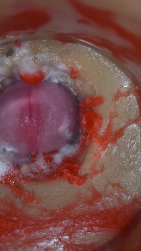 Insemination - Internal Camera Captures Deep Male Ejaculation   Clip 1