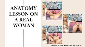 Anatomy Lesson on a Real Woman - Pussy and Ass