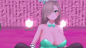 ichinose asuna cowgirl sex dance hentai blue archive bunnygirl bigboobs creampie mmd 3d clear blue clothes