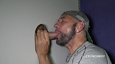 3740 JSS fucked raw in glory holes by XXL COCK