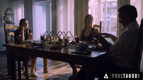 PURE TABOO Creepy Stepdad Secretly Seduces &amp; Fucks His Stepdaughter's Hot Best Friend!