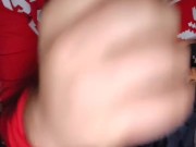 Wearing my clothes Humping panties