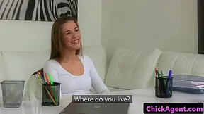 Pussylicking casting audition for euro cutie