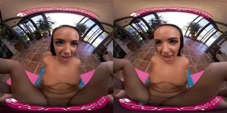 VR BANGERS Downward Yoga Pose With Curvy Busty Teacher Porn