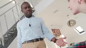 Stepdad catches petite stepdaughter watching porn and joins in for BBC stuffing