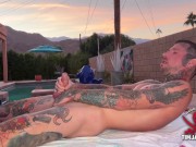 Hanging Out by the Pool