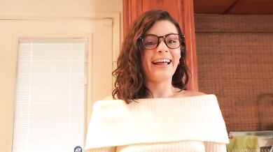 Fiancé gets creampie before wedding with Aaron Stone hairy pussy makes her gush