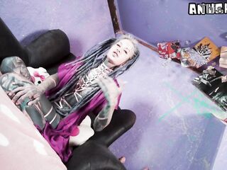 Ink-overspread angel’s livestream featuring anal enjoyment