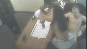 ”Office bitch takes hard prick”