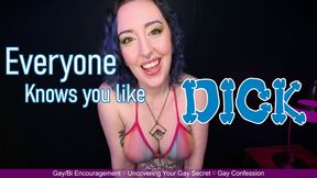 EVERYONE KNOWS YOU LIKE DICK - Bi Encouragement, Gay Confession, Out Of The Closet, Gay Denial by Miss Faith Rae - 720p