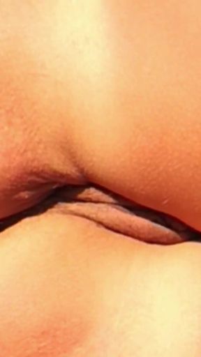 Unforgettable moment from &quot;She shows her ass on the beach of Cap d&#039;Agde and jerks off her pussy and then her boyfriend&#039;s&quot;
