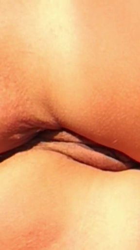 Unforgettable moment from &quot;She shows her ass on the beach of Cap d&#039;Agde and jerks off her pussy and then her boyfriend&#039;s&quot;