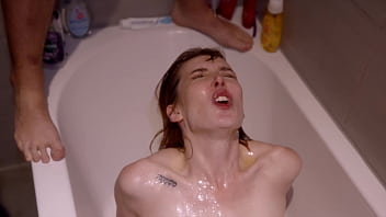 Massive CUM AND PISS Bukkake for Skinny Slut Pixie Pink - Drenched in Cum And Washed in Piss