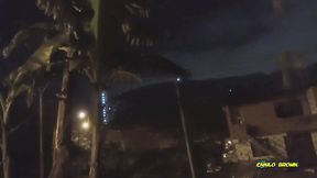 peeing and jerking my big uncut latino cock outdoors in public until i shoot a nice thick cum load and taste it