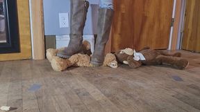 Boots and socks trampling
