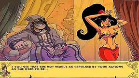 Jasmine Seduces Genie with Steamy Blowjob Wild Ride in Erotic Animation