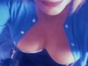 faggot shoes off her tits