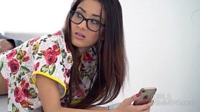 Darcia Lee rims stepfather's cock before getting fucked hard