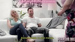 Busty Latina milf seduces stepson for a messy creampie