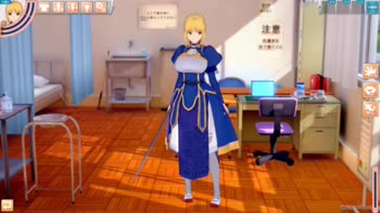 Eroneko-Adult-Ch Sizzles in Fate: Artoria Pendragon's 3D Koikatsu Delight