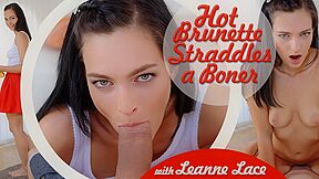 Leanne Lace And Lee Anne - Hot Brunette Straddles A Boner