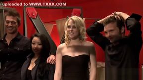 Swinger Couples Having Great Bondage Threesome Action