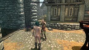 Blue In Skyrim 03 With A Warewolf