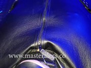 Electro stimulation in with gag and blindfold