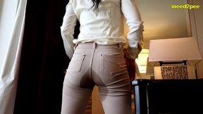 tampabae wetting her pants on video call