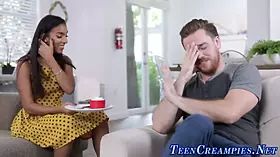 Ethnic teen getting banged