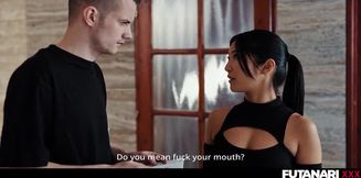 Asian Ladyboy Transgender Surprise - Sexy Futa Hermaphrodite Fuckdoll Hands Free Cumshot