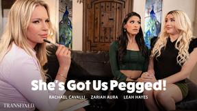 ”Rachael Cavalli, Zariah Aura & Leah Hayes Take Charge with the Strap in a Wild Scene”