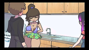 WelCUM To The City [ TABOO HENTAI game PornPlay ] Ep.3 step cousin naked on a phone call family meeting !