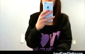 Amateur Softcore Pizza Dare on Webcam