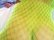 Sexy longhair femboy in lingerie shaking & twerking ass in your face!