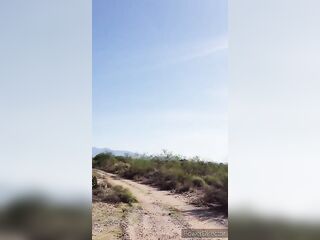 Watering the desert with my curly cunt pee! Aged woman