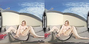 Diana Outdoor Balcony Masturbation First Time Finger In Ass And Anal Huge Dildo Pussy Stretch
