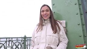 GERMAN SCOUT - Small Tits Czech Girl Alyssa Reece Pickup for First Time Casting Fuck